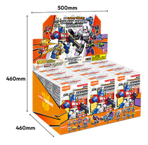 Transformers Galaxy Defender Version 1 Blokees Mini Model Kit - Display Case of 12