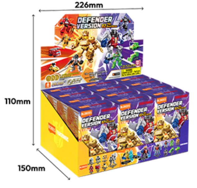 Transformers Defender Version 02 The Overthrow Blokees Mini Model Kit - Case of 12