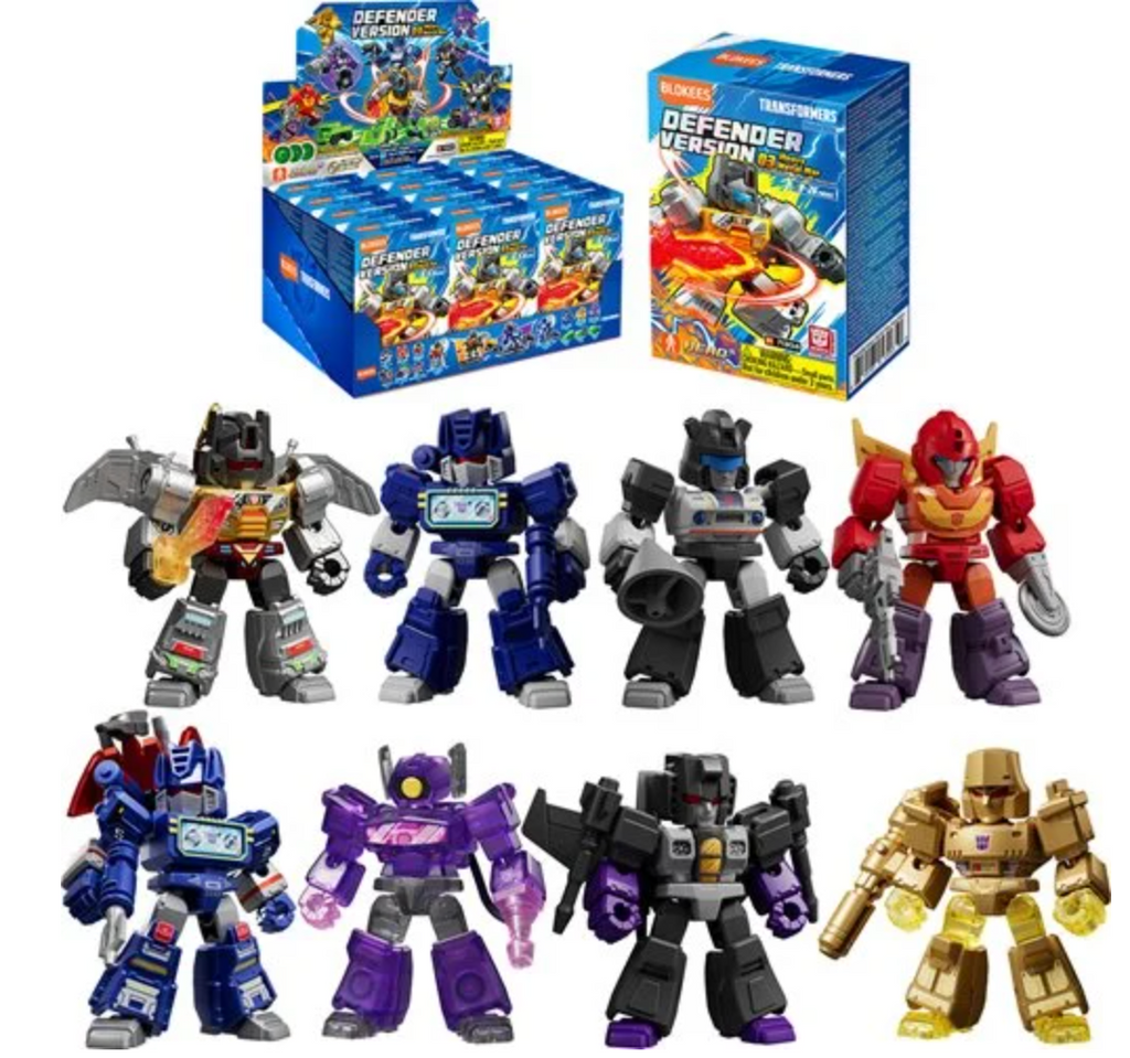 Transformers Defender Version 03 Heavy Metal War Blokees Mini Model Kit - Display of 12