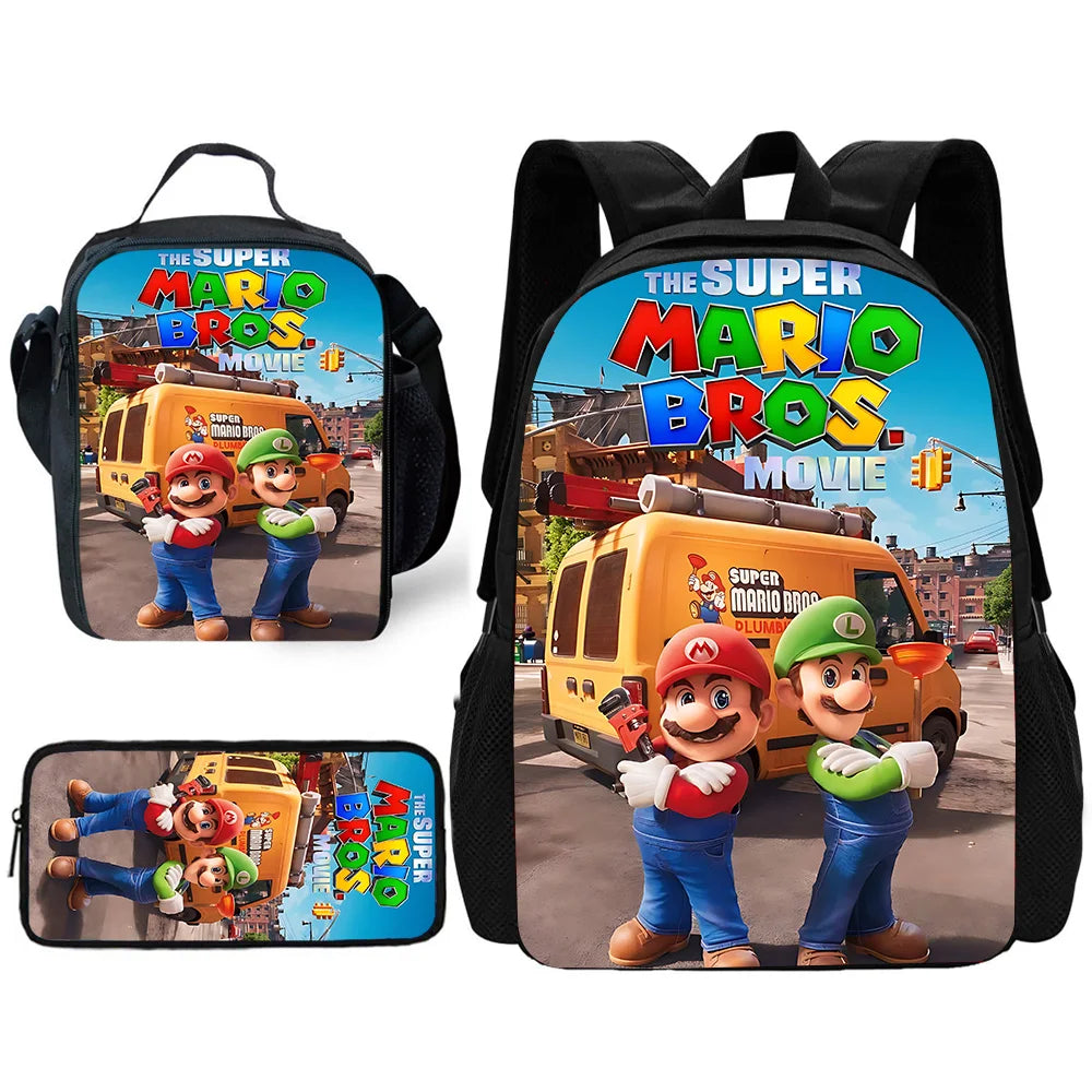 Mario 3-Piece School Backpack Set