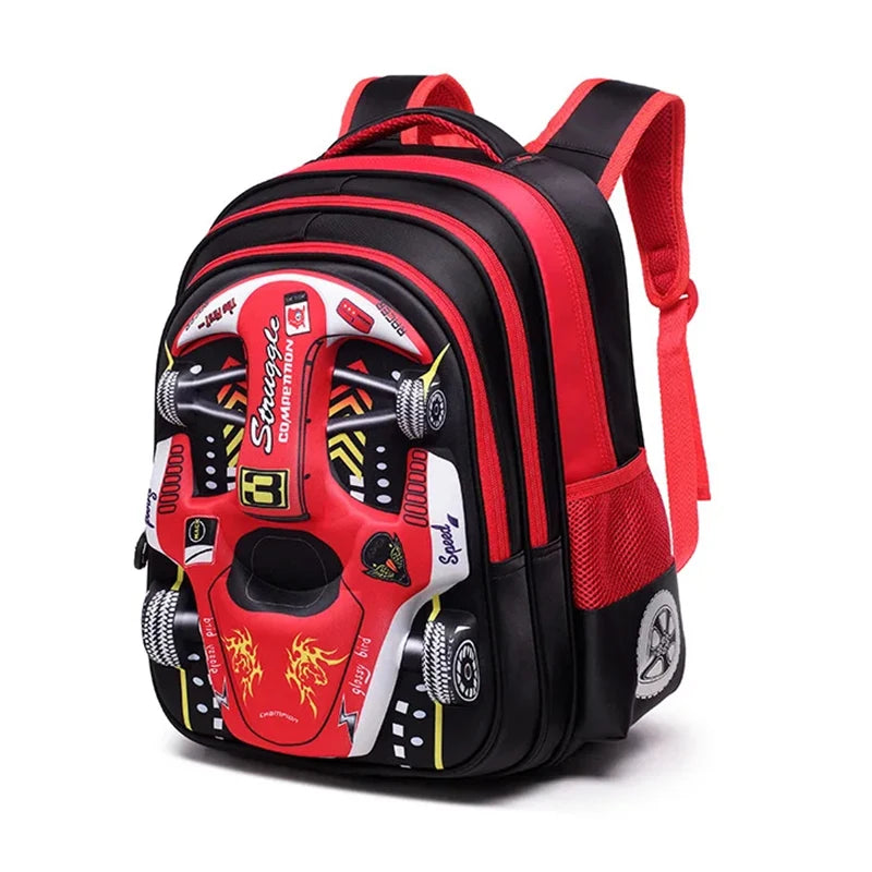 3D Car Waterproof Kids Backpack
