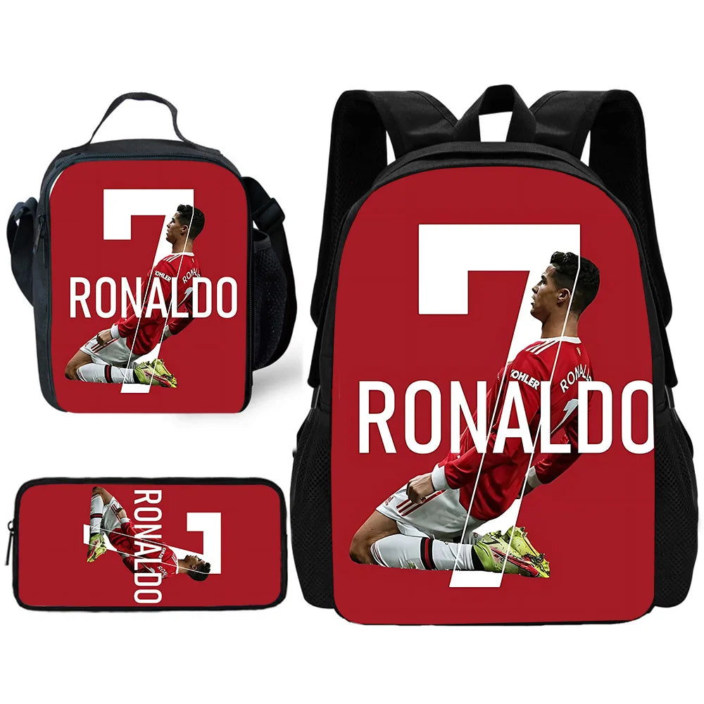 CR7 Football 3-Piece School Backpack Set