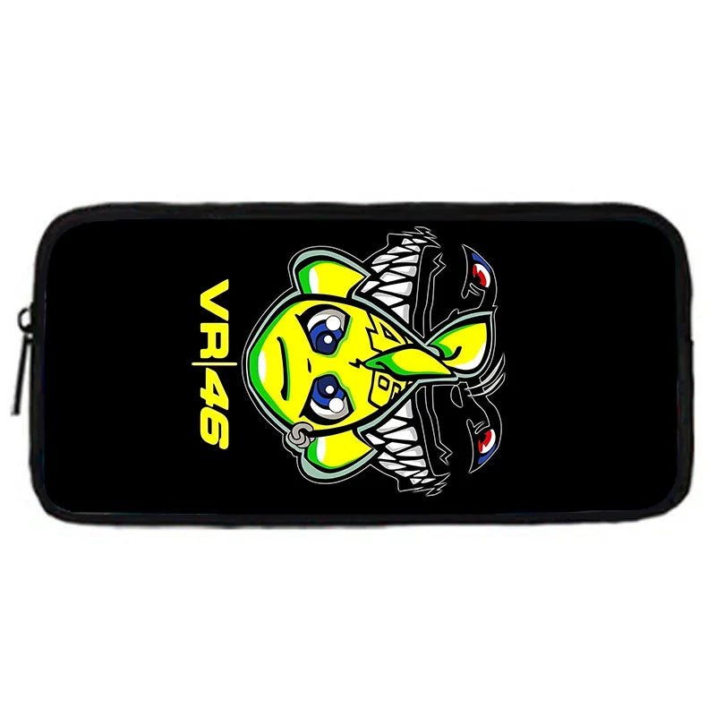 Child School Motorcycle R-rossis VR-46 Backpack with Lunch Bags ,Pencil Bags ,School Bags for Boys Girls Best Gift