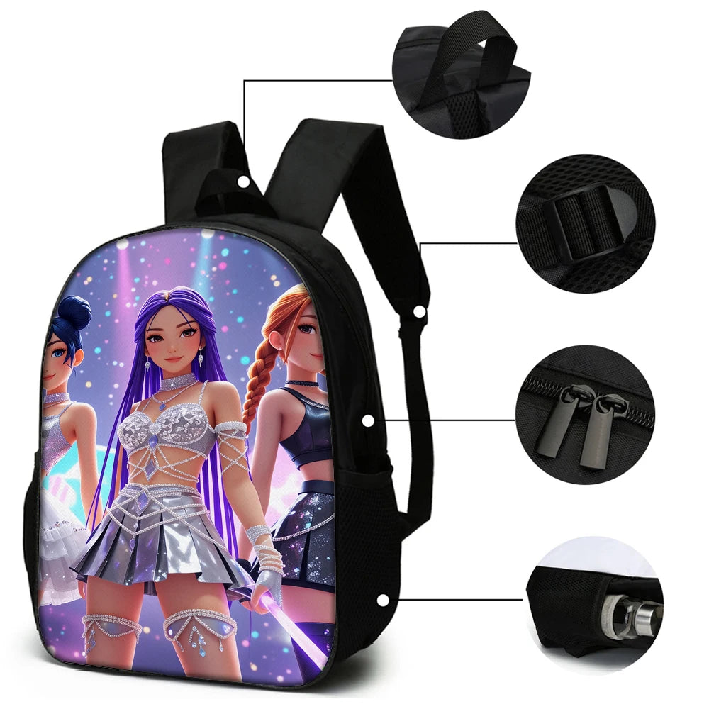3pcs K-POP Group Print Backpack Lightweight Daily Large Capacity School Bag Travel Bag with Shoulder Bag Pencil Bags Perfect Gif