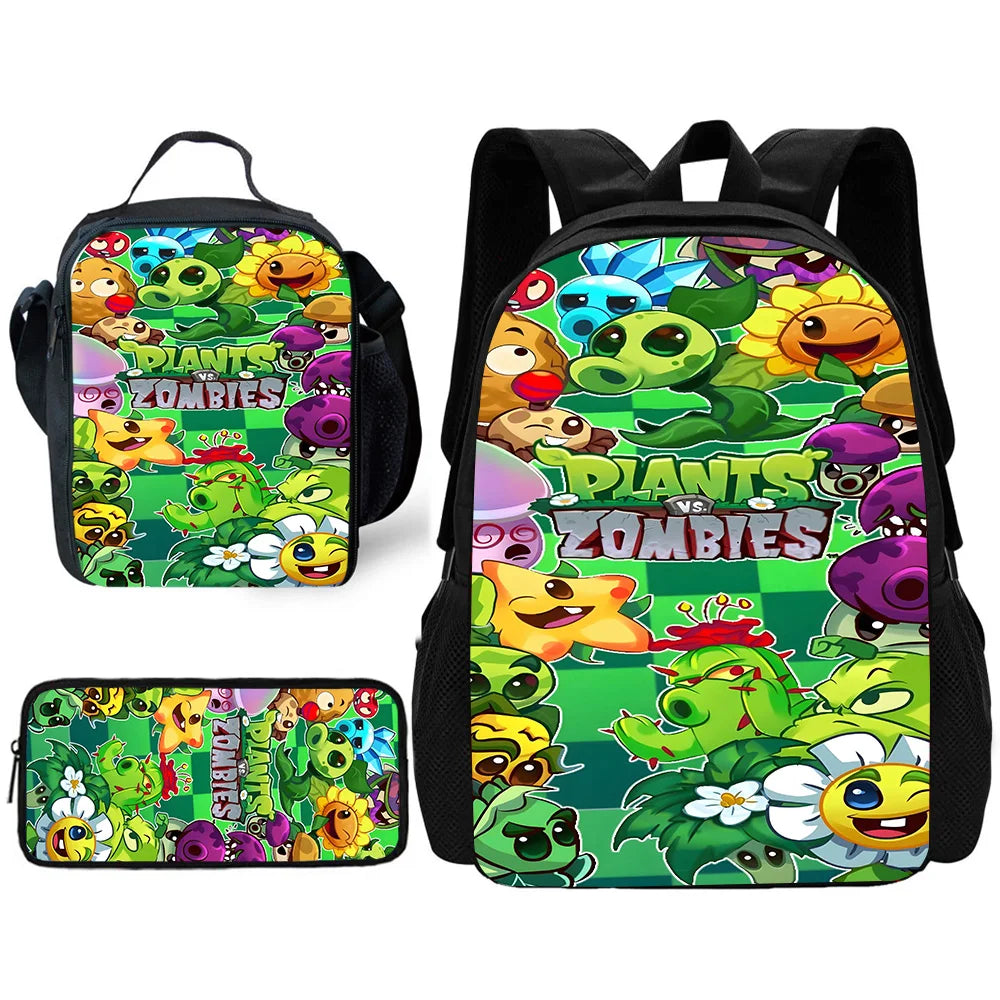 Plants vs. Zombies 3-Piece School Backpack Set