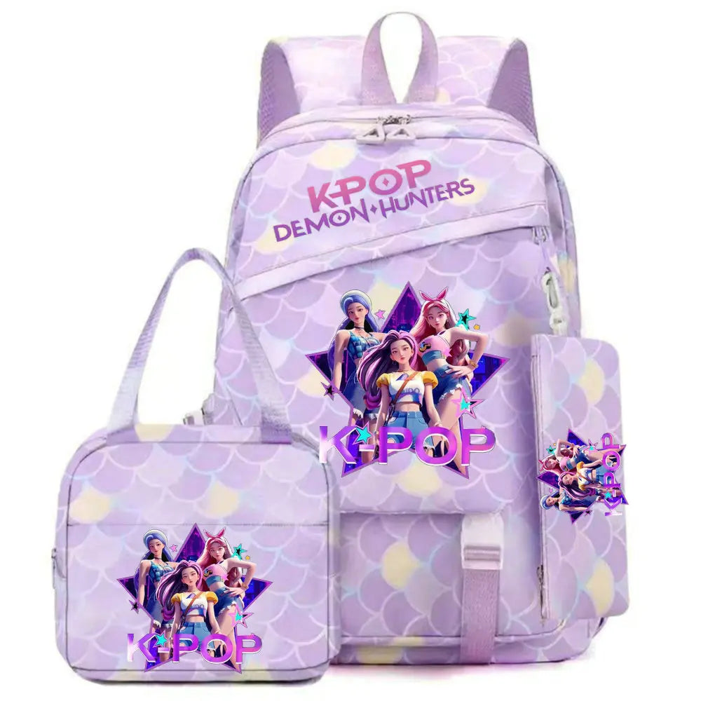 K-Pop Demon Hunters School Backpack Set