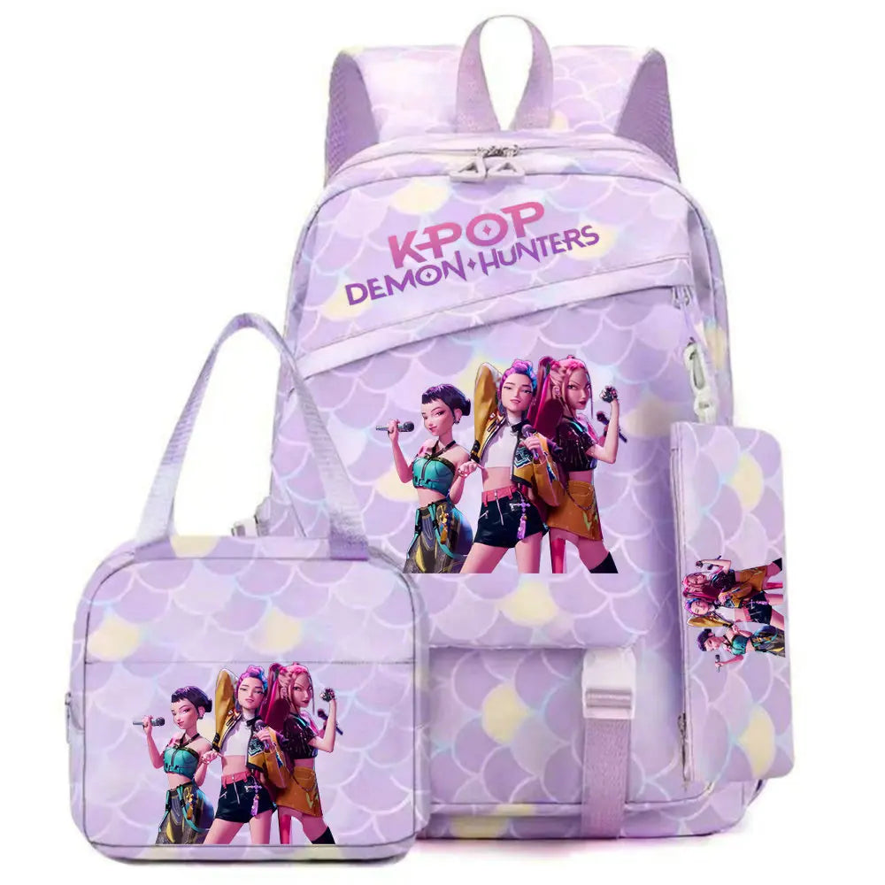 K-Pop Demon Hunters School Backpack Set