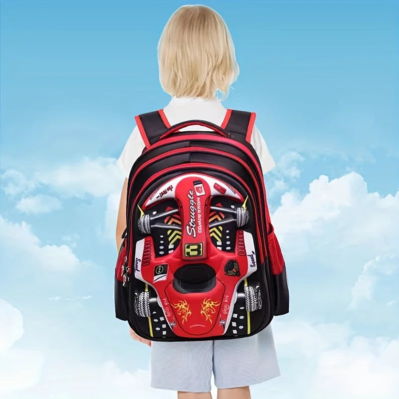3D Car Waterproof Kids Backpack