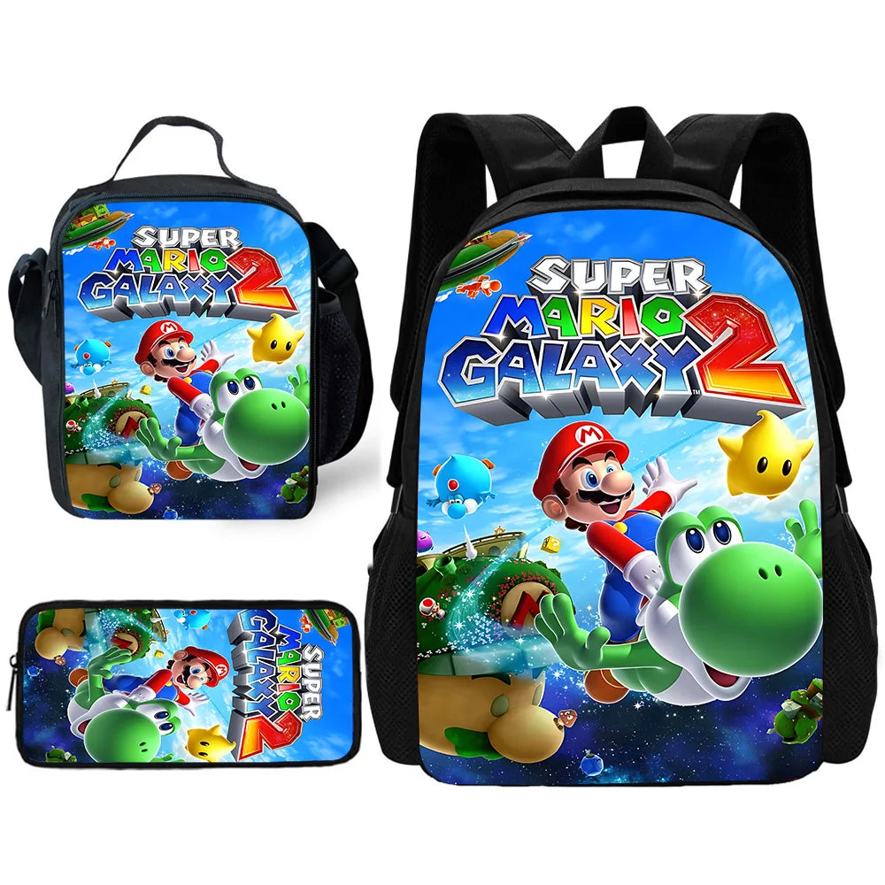 Mario 3-Piece School Backpack Set