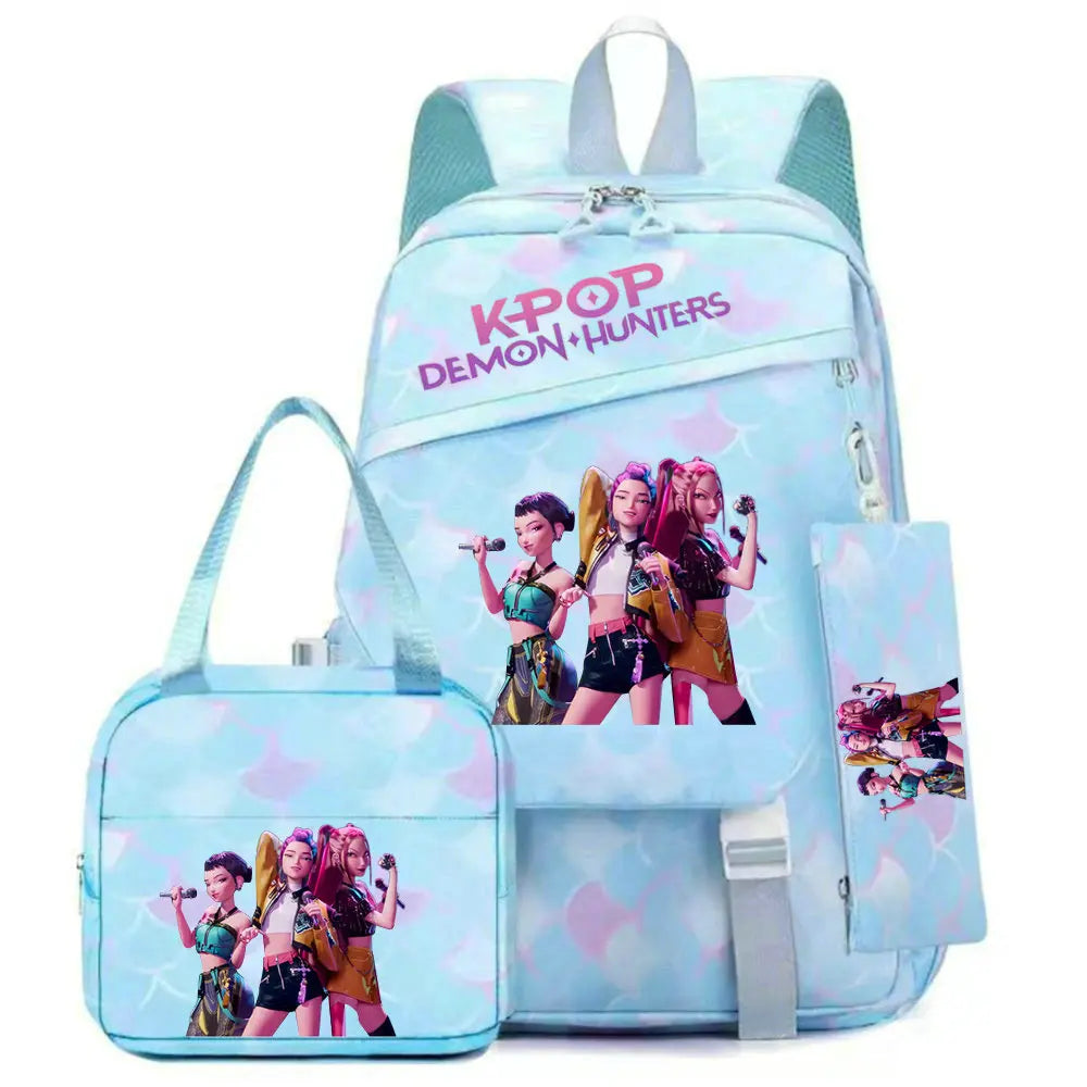K-Pop Demon Hunters School Backpack Set