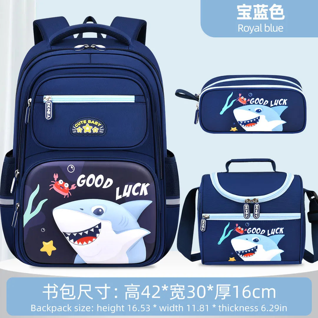 3 Pcs Kids School Backpcak Children School Bags Set Boys Girls Primary Backpack with Lunch Bag Schoolbag Book Bag Kids Mochilas