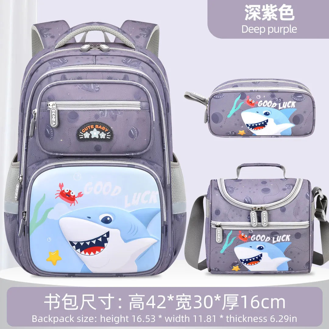 3 Pcs Kids School Backpcak Children School Bags Set Boys Girls Primary Backpack with Lunch Bag Schoolbag Book Bag Kids Mochilas