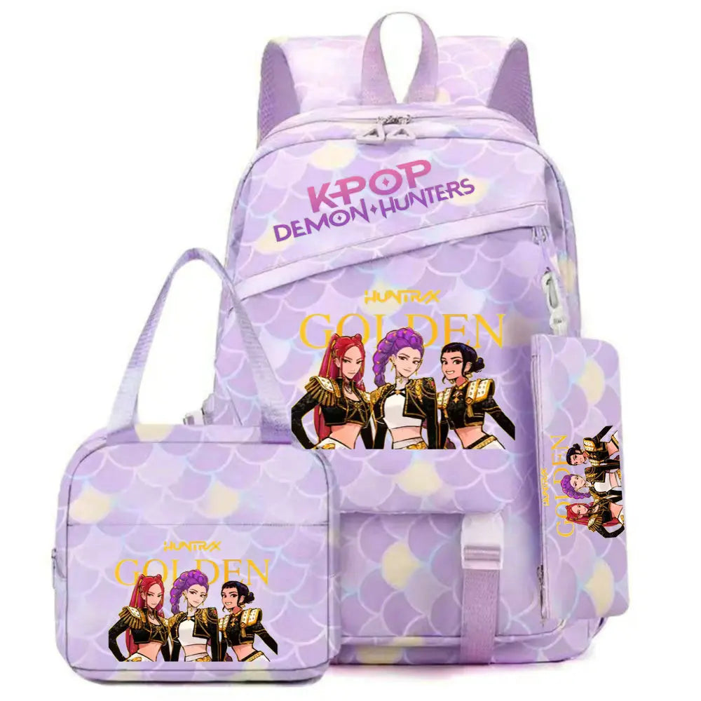 K-Pop Demon Hunters School Backpack Set