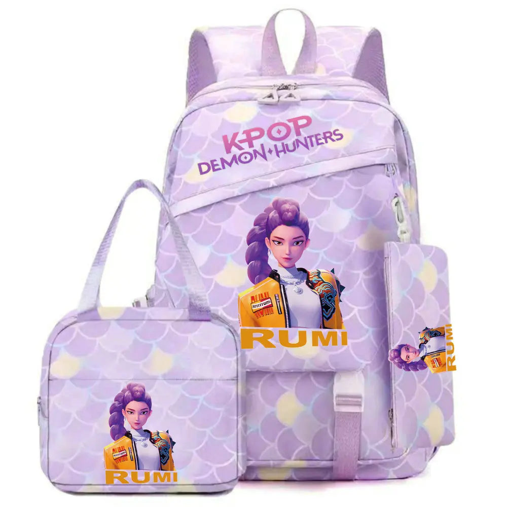 K-Pop Demon Hunters School Backpack Set