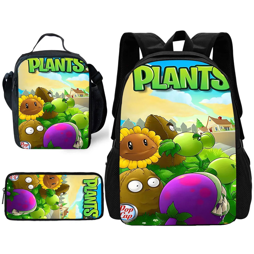 Plants vs. Zombies 3-Piece School Backpack Set