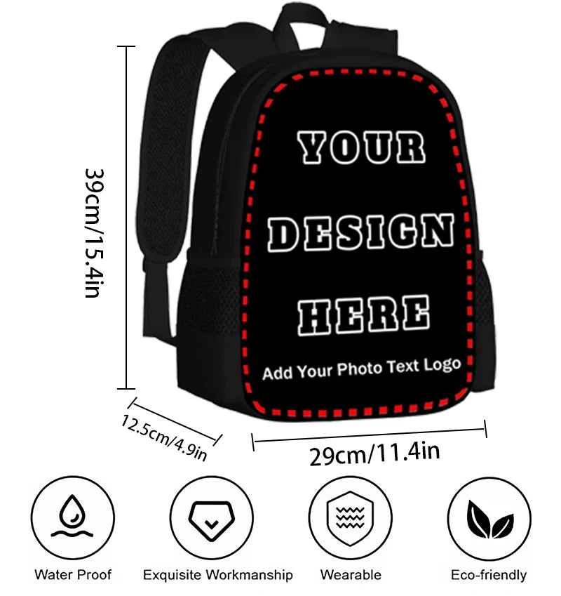 Creature Cases 3-Piece School Backpack Set