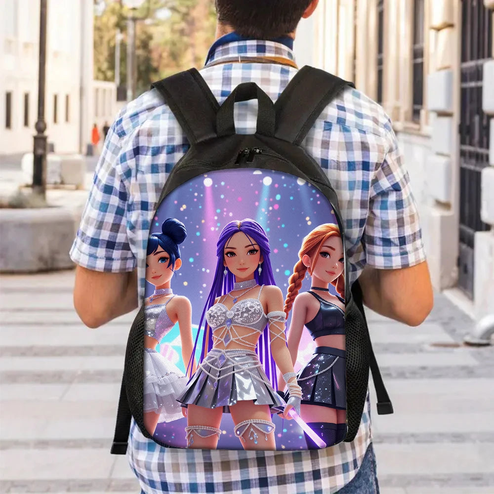 3pcs K-POP Group Print Backpack Lightweight Daily Large Capacity School Bag Travel Bag with Shoulder Bag Pencil Bags Perfect Gif
