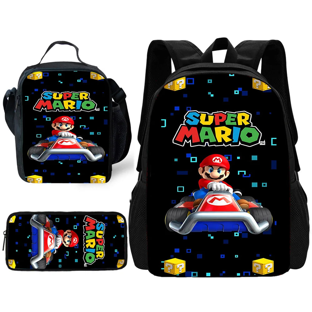 Mario 3-Piece School Backpack Set