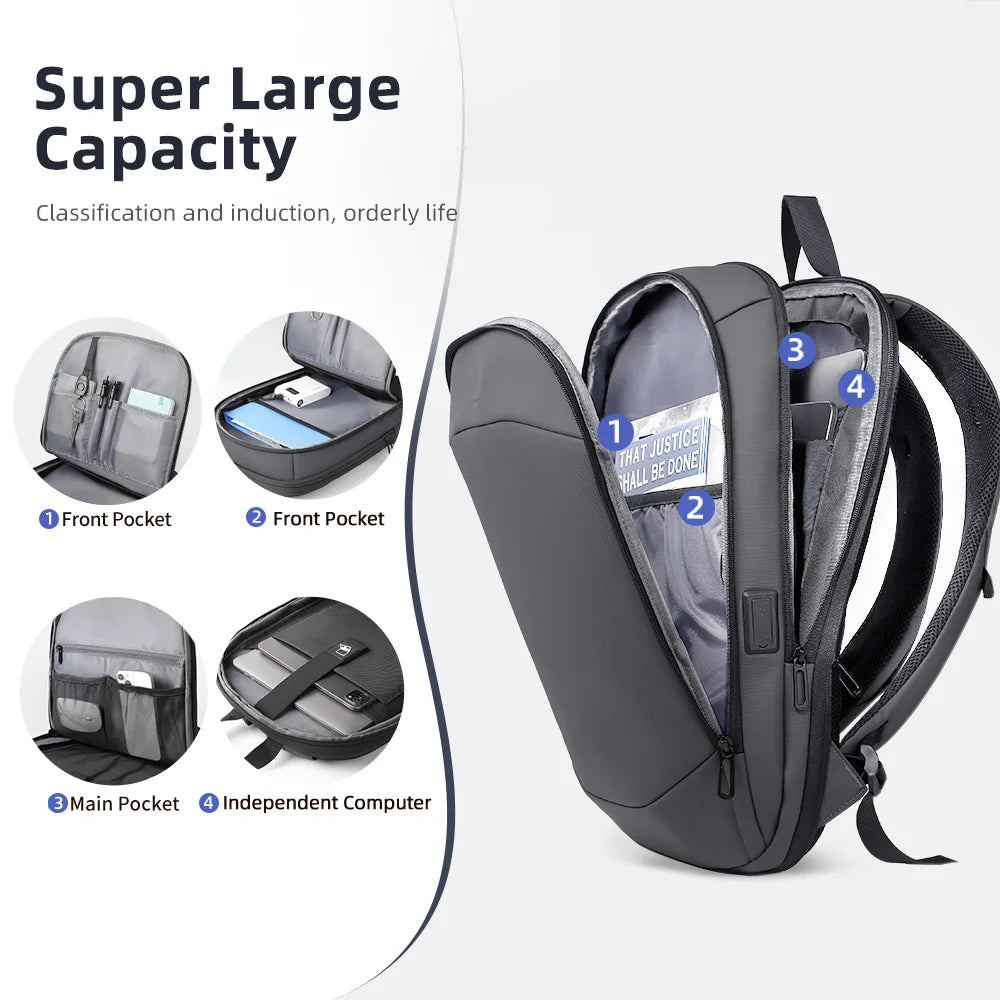 HK Business Laptop Backpack 17" with USB Port