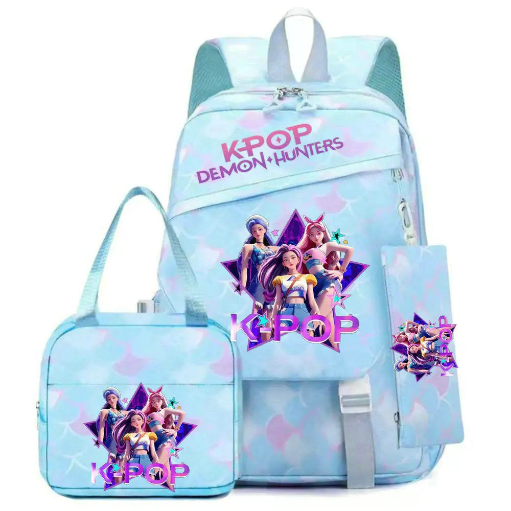 K-Pop Demon Hunters School Backpack Set