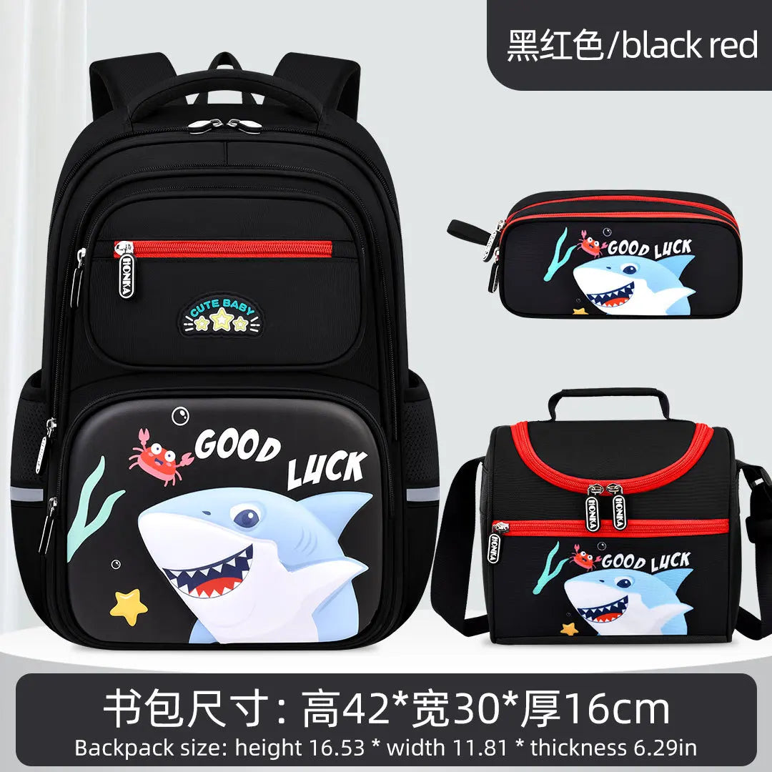 3 Pcs Kids School Backpcak Children School Bags Set Boys Girls Primary Backpack with Lunch Bag Schoolbag Book Bag Kids Mochilas