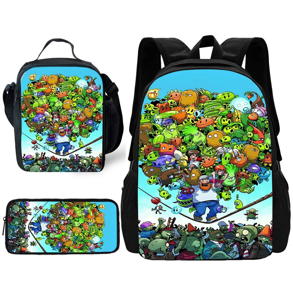 Plants vs. Zombies 3-Piece School Backpack Set