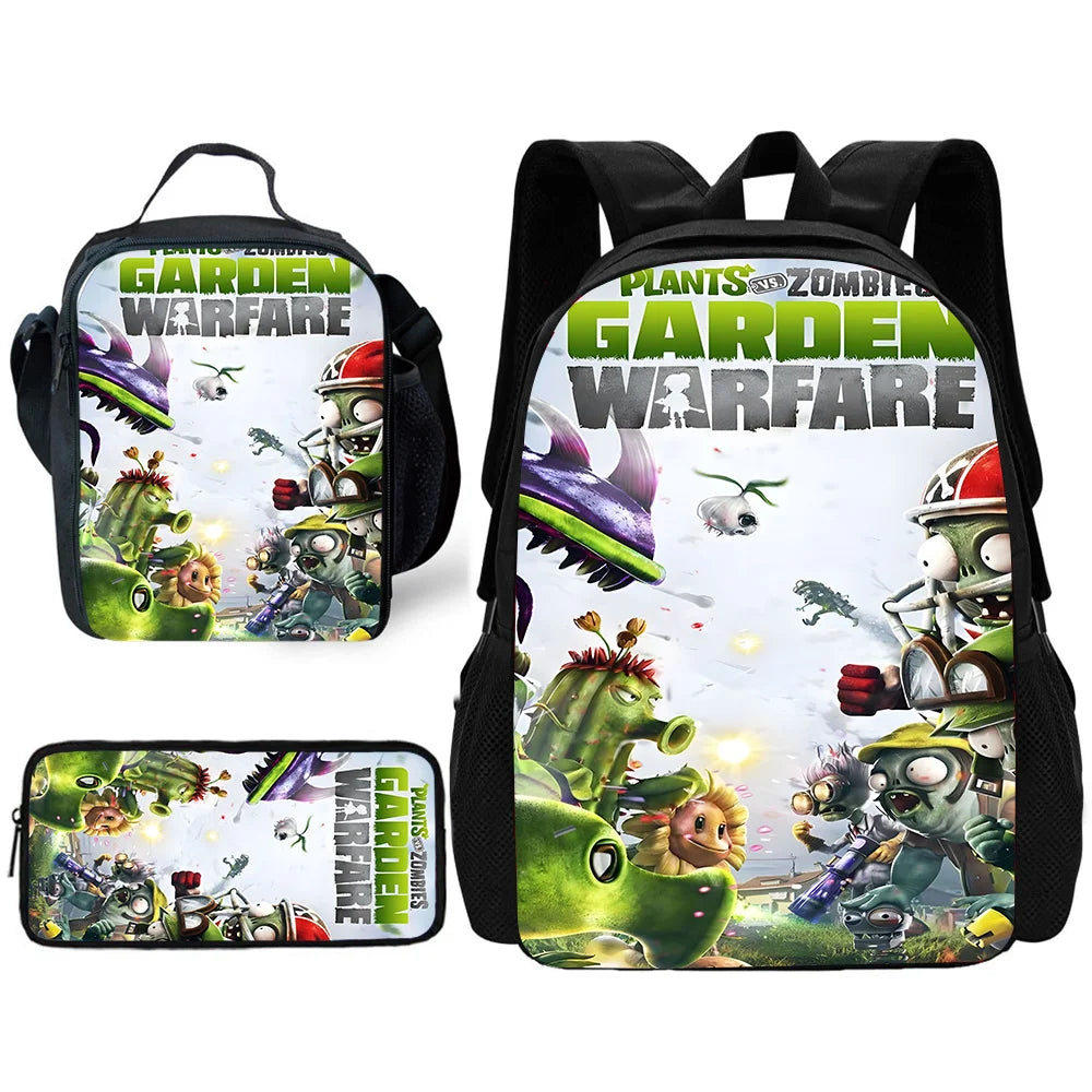 Plants vs. Zombies 3-Piece School Backpack Set