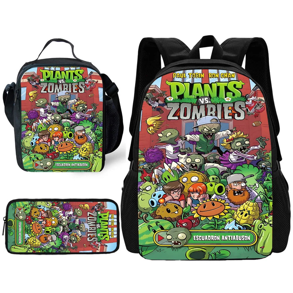 Plants vs. Zombies 3-Piece School Backpack Set