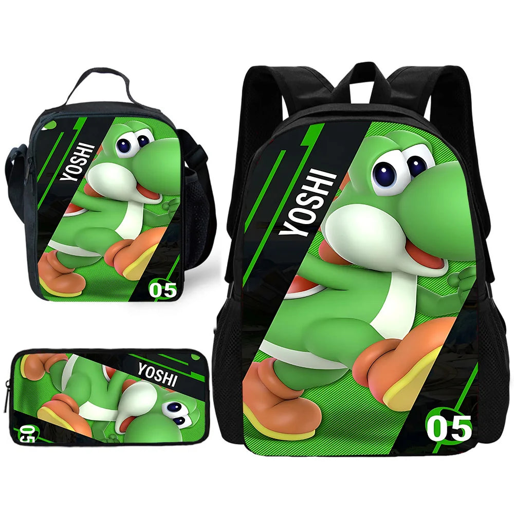 Mario 3-Piece School Backpack Set