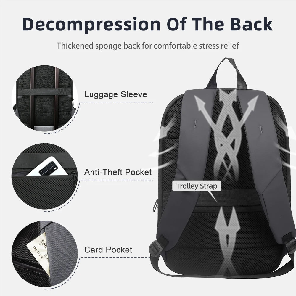 HK Business Laptop Backpack 17" with USB Port